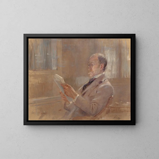 Portrait of Dr John Madison Taylor - John McLure Hamilton — framed artwork on a wall