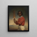 Portrait of Nannultera, a young cricket player from Poonindie - John Michael Crossland — framed artwork on a wall