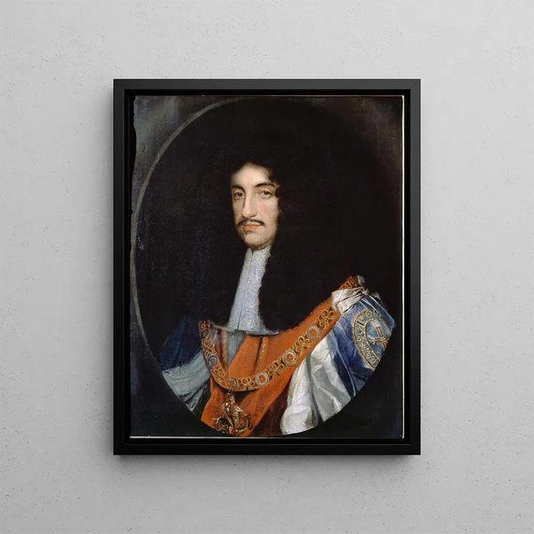 Charles II - John Michael Wright — framed artwork on a wall