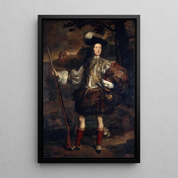 Lord Mungo Murray Am Morair Mungo Moireach 1668 1700 Son of the 1st Marquis of Atholl - John Michael Wright — framed artwork on a wall