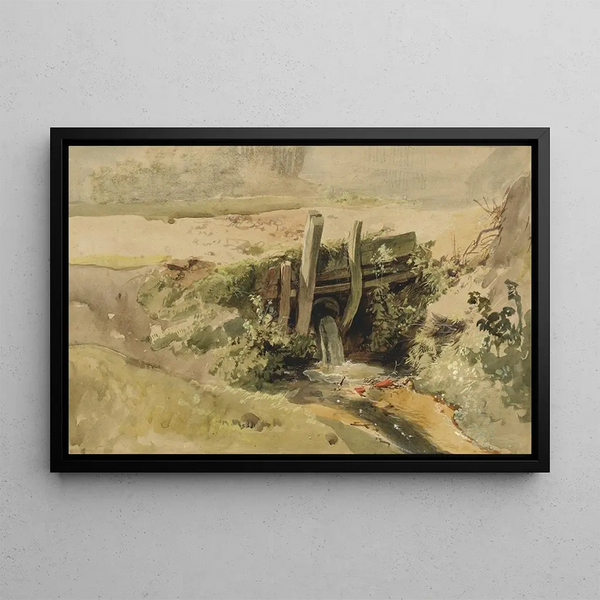 La Porte de l'écluse - John Middleton — framed artwork on a wall