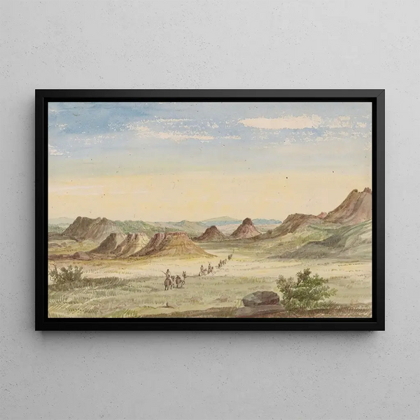 Approche du col de Cadotte - John Mix Stanley — framed artwork on a wall