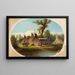Campement Assiniboin sur le Haut Missouri - John Mix Stanley — framed artwork on a wall