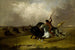 Bison Hunt Painting in the Southwestern Prairies - John Mix Stanley — artwork view