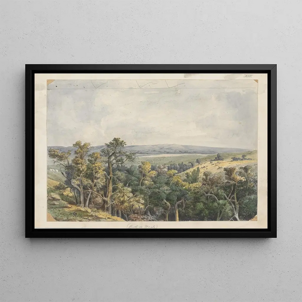 Butte de Morale - John Mix Stanley — framed artwork on a wall