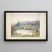 Mission de Coeur d'Alene, rivière Saint-Ignace - John Mix Stanley — framed artwork on a wall