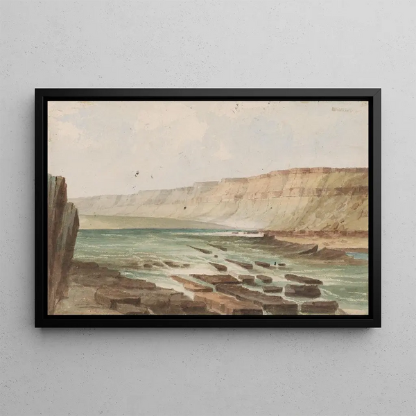 Columbia River embouchure des Deschutes - John Mix Stanley — framed artwork on a wall