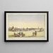 Fort Union and Goods Distribution to the Assiniboins - John Mix Stanley — framed artwork on a wall