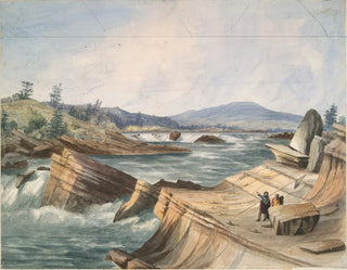 Waterfalls Kettle, Columbia River - John Mix Stanley — artwork view