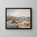 Waterfalls Kettle, Columbia River - John Mix Stanley — framed artwork on a wall