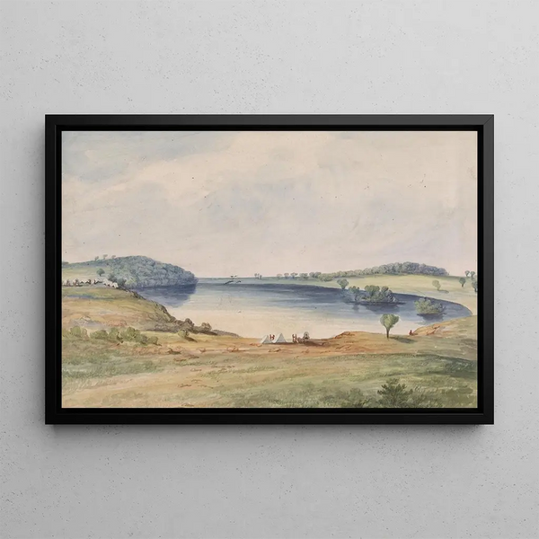 Lac Pike, MT - John Mix Stanley — framed artwork on a wall