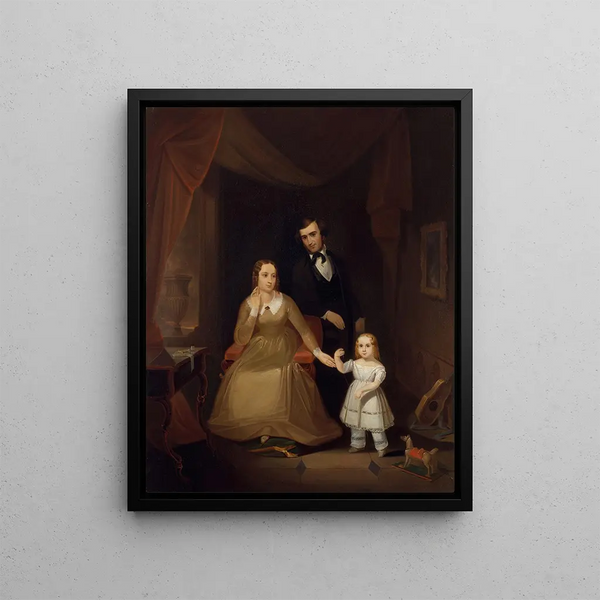 La famille Williamson - John Mix Stanley — framed artwork on a wall