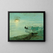 Beach Scene - John Noble — framed artwork on a wall