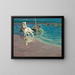 The White Horse at the Ford - John Noble — framed artwork on a wall