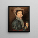 Portrait painting of Mrs. McCarthy, grandmother of J. H. McCarthy - John O'Keeffe — framed artwork on a wall
