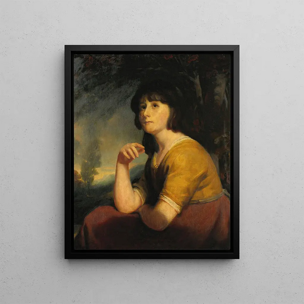 Portrait of a Young Girl Alleged to Be Lady Bathurst - John Opie — framed artwork on a wall