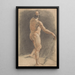 Classic standing male figure with spear - John Opie — framed artwork on a wall