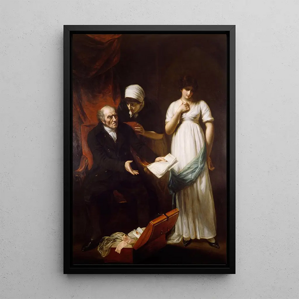 The Angry Father - John Opie — framed artwork on a wall