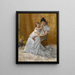 Portrait painting of Martha Wysor Marsh and her son John Edwin - John Ottis Adams — framed artwork on a wall