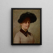 Portrait of Mary Gertrude Ethell Walker - John Ottis Adams — framed artwork on a wall