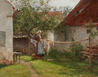 Laundry Day in Bavaria - John Ottis Adams — artwork view