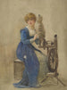 Woman spinning - John Parker — artwork view