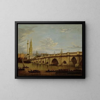 View of Blackfriars Bridge - John Paul — framed artwork on a wall