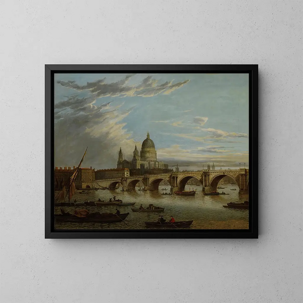 View of London Bridge - John Paul — framed artwork on a wall