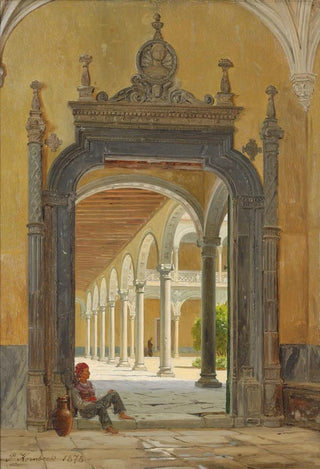 An Italian cloister - John Peter Kornbeck — artwork view
