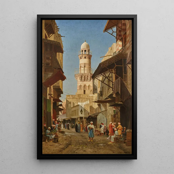La khanqah de Baybars II au Caire - John Peter Kornbeck — framed artwork on a wall