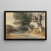 Sur la Colne Middlesex - John Preston Neale — framed artwork on a wall