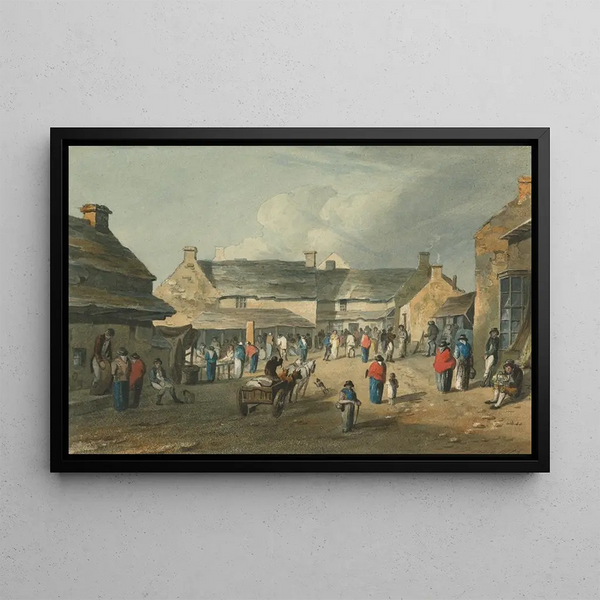 Foire galloise - John Preston Neale — framed artwork on a wall