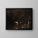 Ichabod Crane fleeing the Headless Horseman - John Quidor — framed artwork on a wall