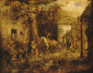 La porte de Wall Street des Stuyvesant vigilants - John Quidor — artwork view