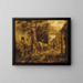 La porte de Wall Street des Stuyvesant vigilants - John Quidor — framed artwork on a wall