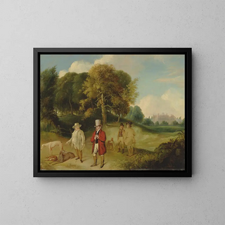 JMW Turner and Walter Fawkes at Farnley Hall - John R Wildman — framed artwork on a wall