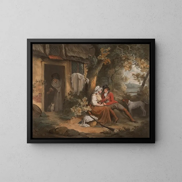 Sporty Love Painting - John Raphael Smith — framed artwork on a wall