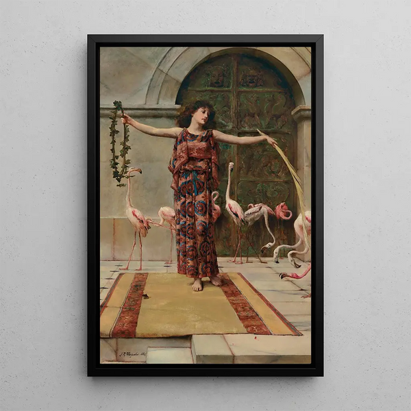An Egyptian difficulty in the time of Augustus - John Reinhard Weguelin — framed artwork on a wall