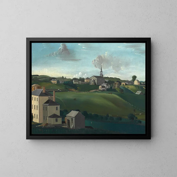 the Meeting Room Hill, Roxbury, Massachusetts - John Ritto Penniman — framed artwork on a wall