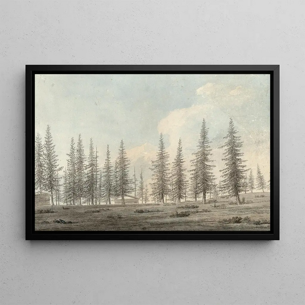 in Tyrol - John Robert Cozens — framed artwork on a wall