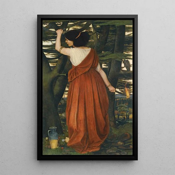 Rispah, the daughter of Aiah - John Roddam Spencer Stanhope — framed artwork on a wall