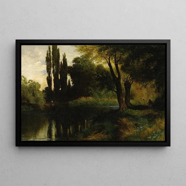 Afternoon on the Lake - John Ross Key — framed artwork on a wall