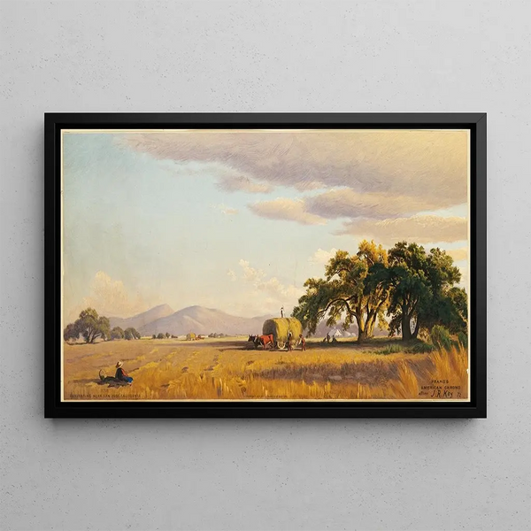 Harvest near San José, California - John Ross Key — framed artwork on a wall