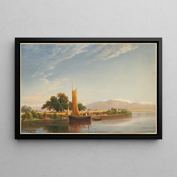 Valley of Sacramento - John Ross Key — framed artwork on a wall