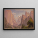 Yosemite Valley looking east from the Mariposa Trail (Case Conflict) - John Ross Key — framed artwork on a wall