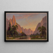 Yosemite Valley View Looking West (Conflict of Cases) - John Ross Key — framed artwork on a wall