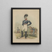 ficer of the First Troop of Philadelphia Looking Forward - John Rubens Smith — framed artwork on a wall