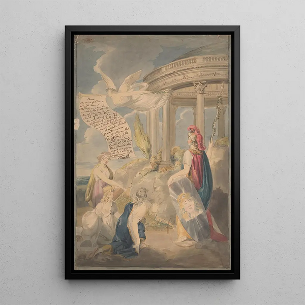Peace The reign of peace has finally arrived - John Rubens Smith — framed artwork on a wall