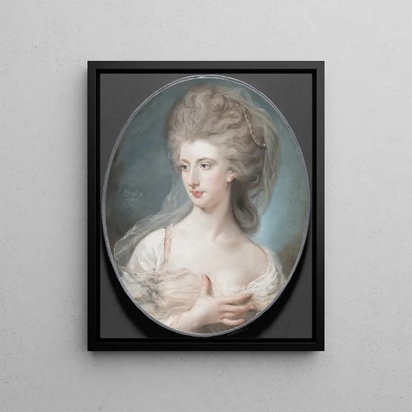 Mademoiselle Raymond - John Russell — framed artwork on a wall