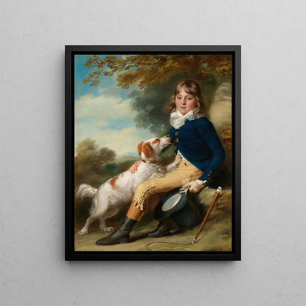 Portrait of Thomas Sheppard - John Russell — framed artwork on a wall